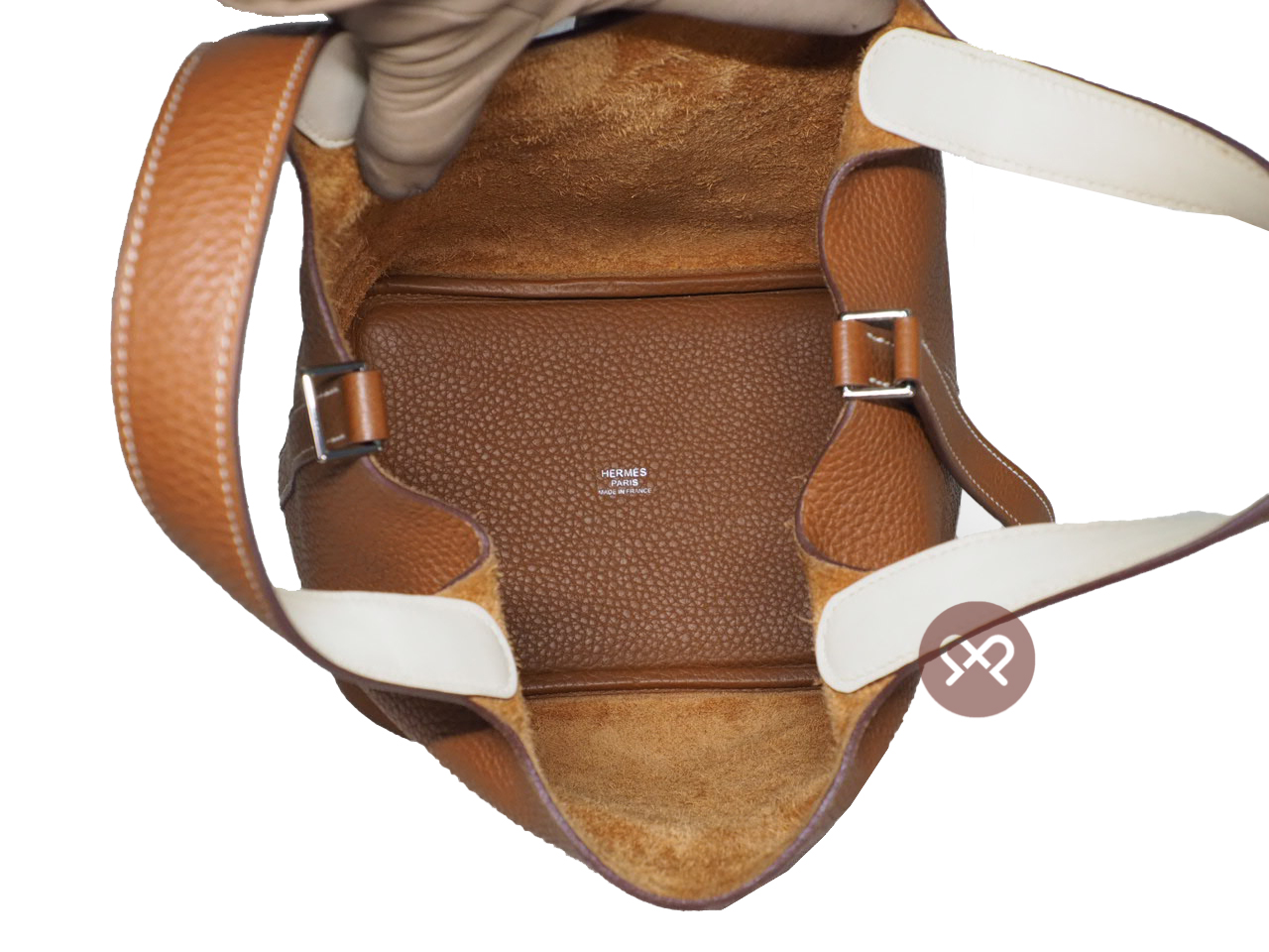 Hermes Eclat Picotin Lock 18cm Gold/ Nata Y Stamp Clemence Leather - Image 7