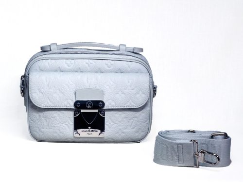 Louis Vuitton M23152 Taurillon Monogram Leather S-Lock Mineral Gray Messenger bag