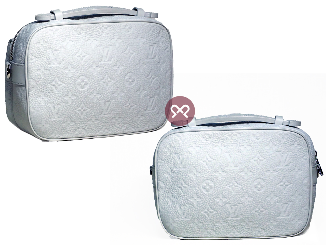 Louis Vuitton M23152 Taurillon Monogram Leather S-Lock Mineral Gray Messenger bag - Image 3