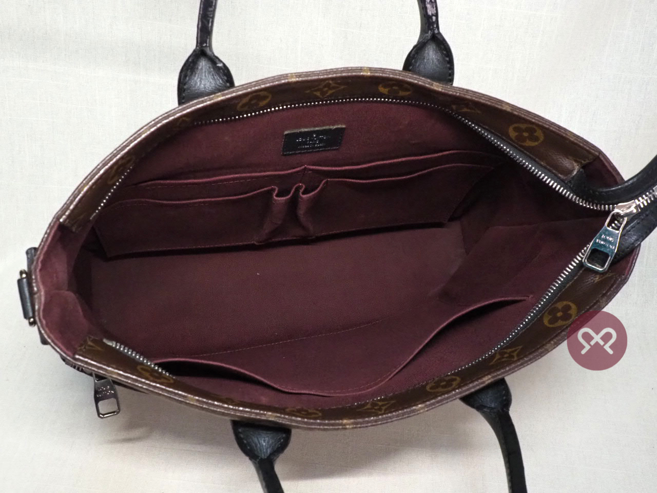 Louis Vuitton Monogram Macassar 7 days a Weeks Briefcase/ Document Tote without Strap (CA4145) - Image 9