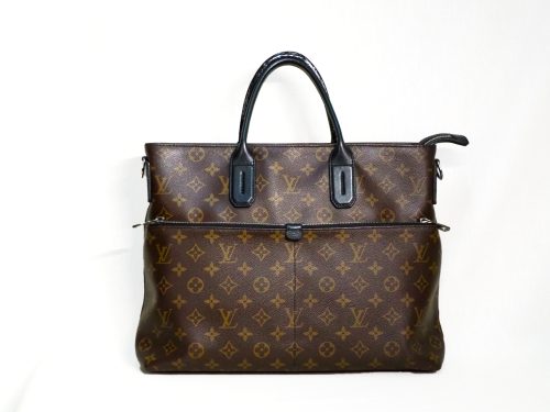 Louis Vuitton Monogram Macassar 7 days a Weeks Briefcase/ Document Tote without Strap (CA4145)