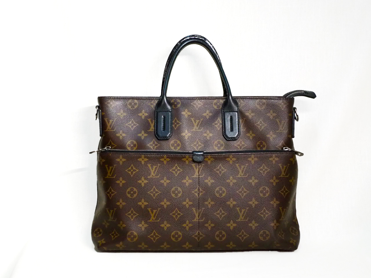 Louis Vuitton Monogram Macassar 7 days a Weeks Briefcase/ Document Tote without Strap (CA4145)