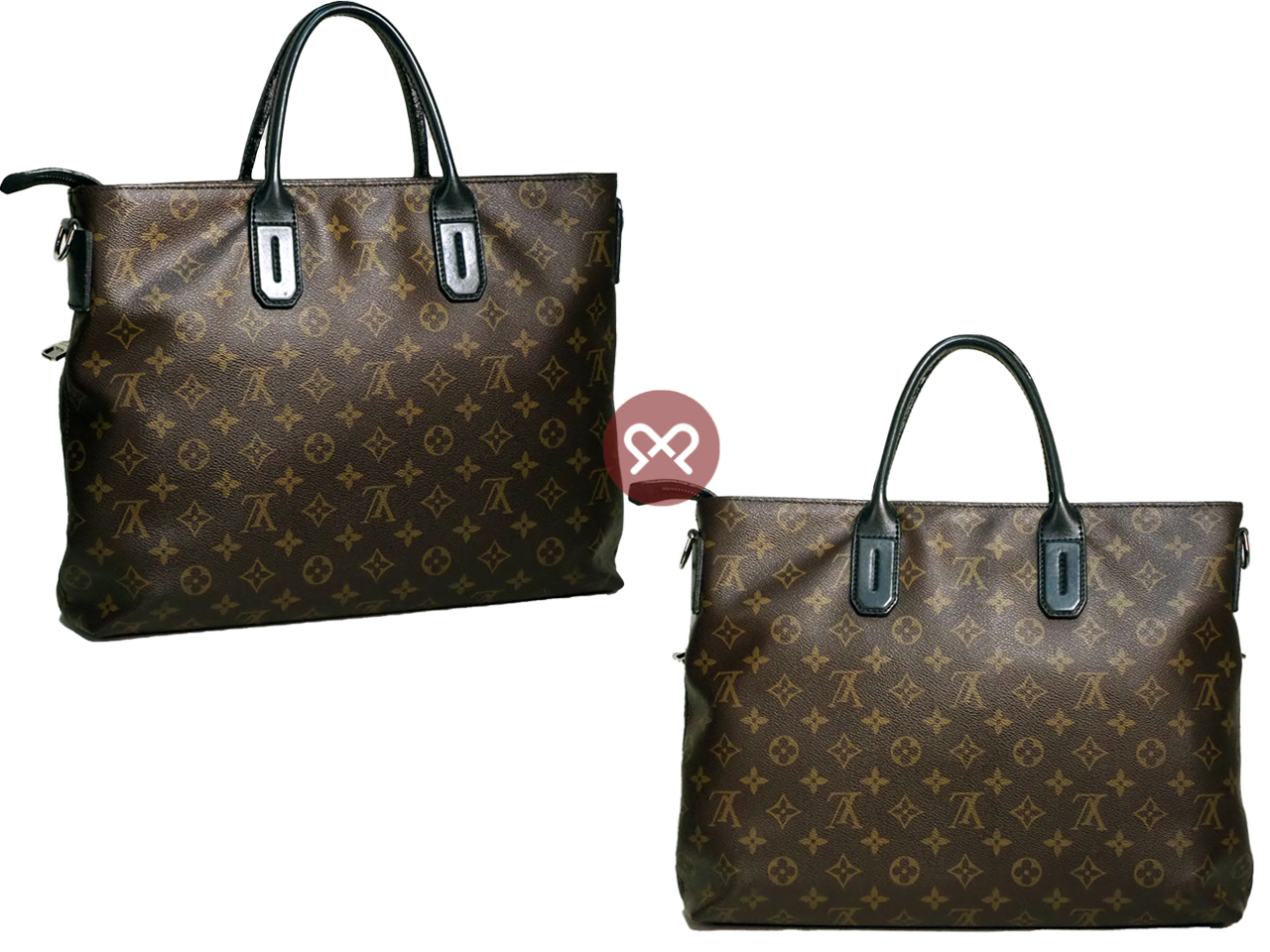 Louis Vuitton Monogram Macassar 7 days a Weeks Briefcase/ Document Tote without Strap (CA4145) - Image 3