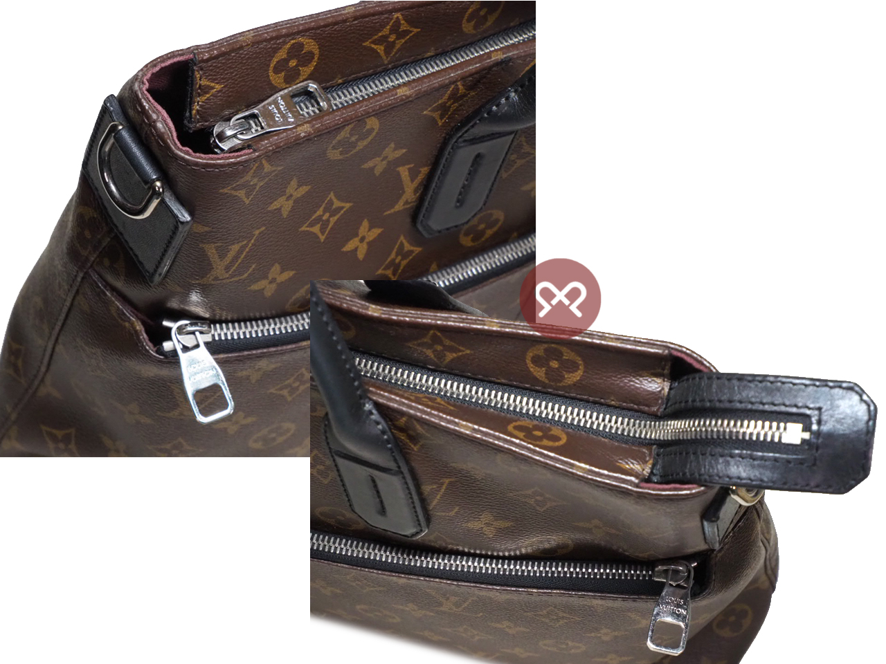 Louis Vuitton Monogram Macassar 7 days a Weeks Briefcase/ Document Tote without Strap (CA4145) - Image 6