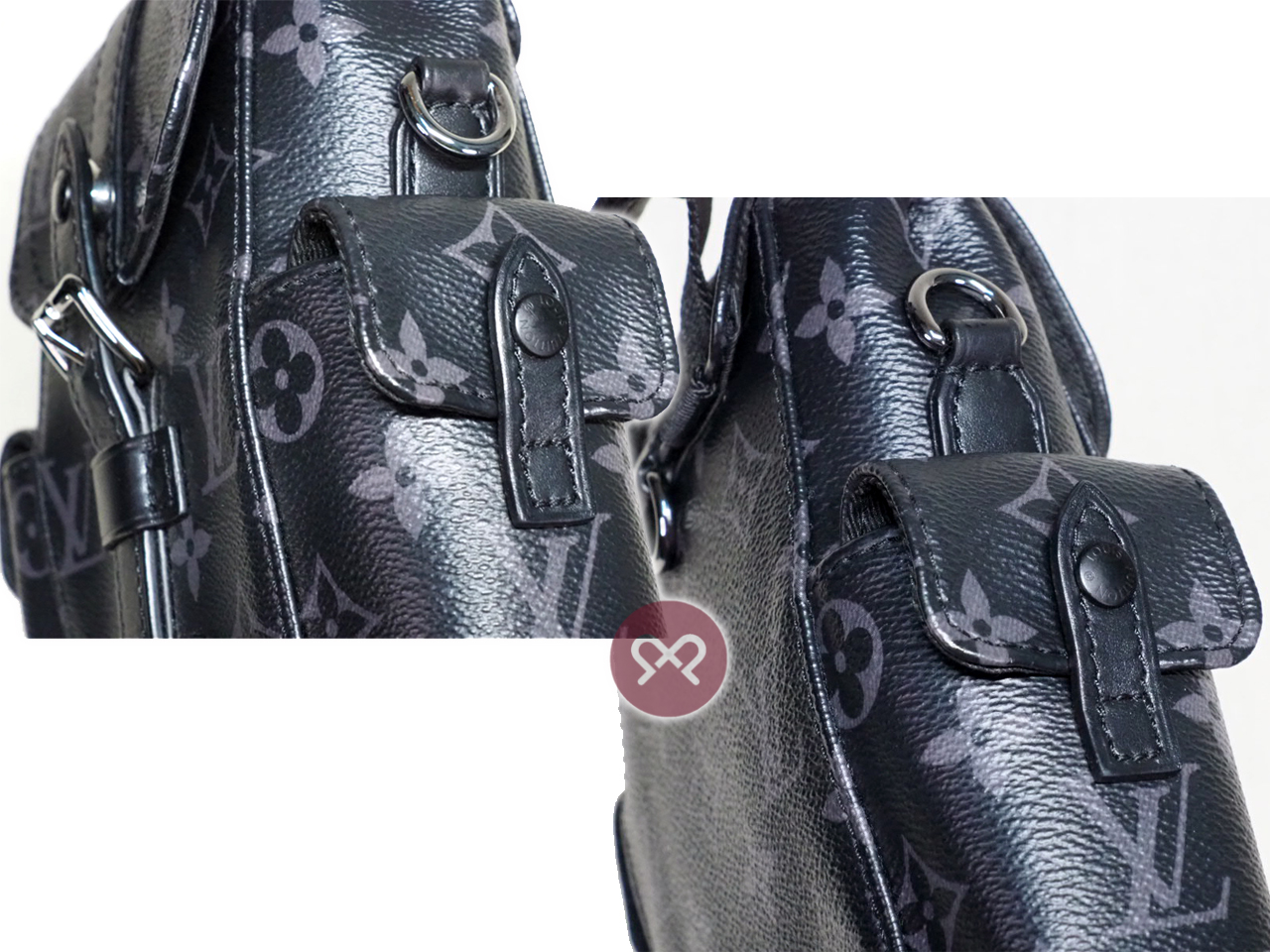 Louis Vuitton M82769 Monogram Eclipse Nano Christopher Small Messenger Bag - Image 6