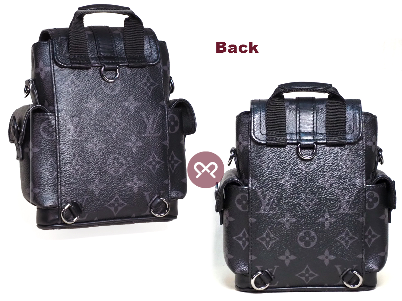 Louis Vuitton M82769 Monogram Eclipse Nano Christopher Small Messenger Bag - Image 3