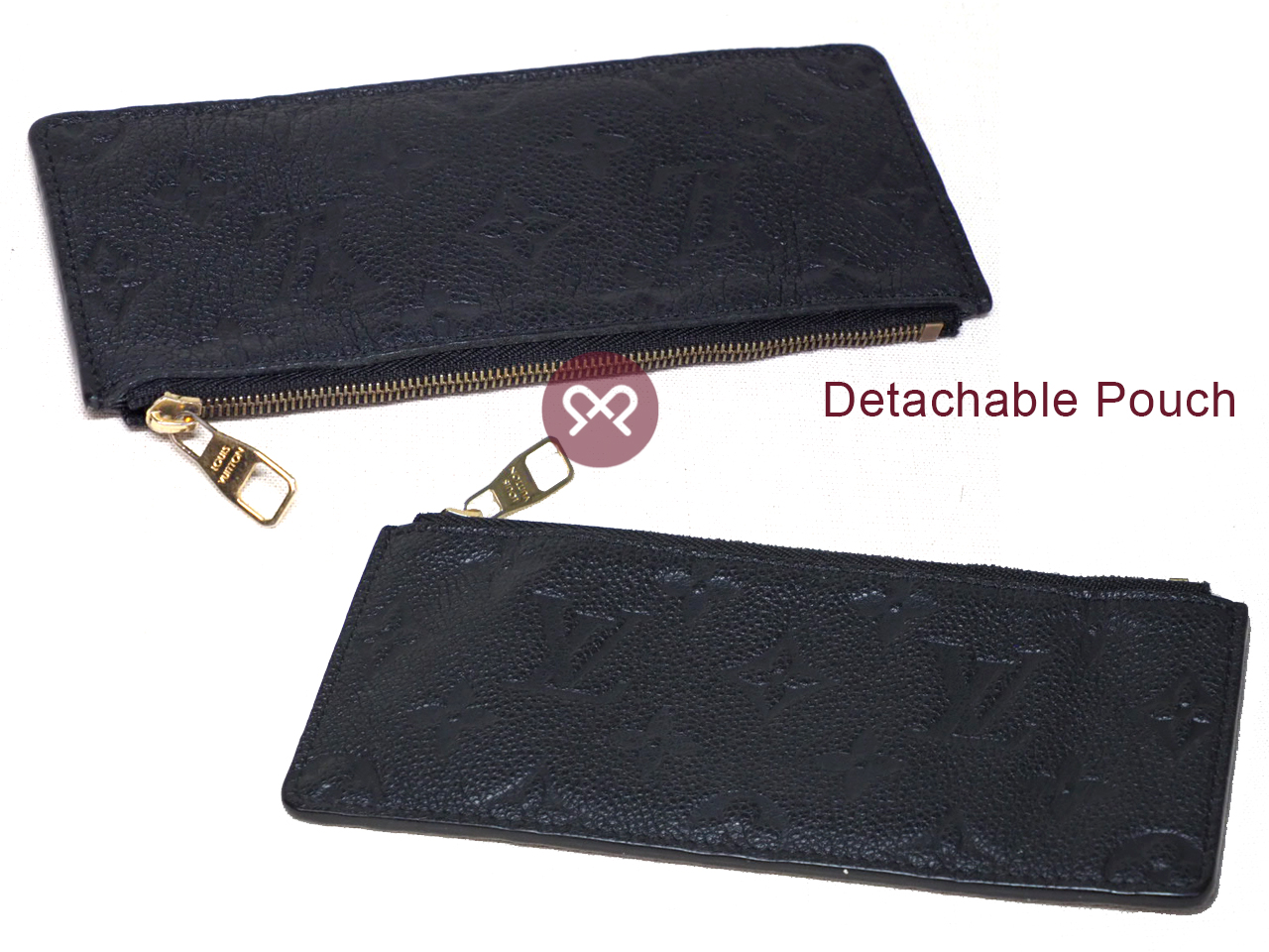 Louis Vuitton M60171 Black Monogram Empreinte Clemence Wallet (TM1125) - Image 6
