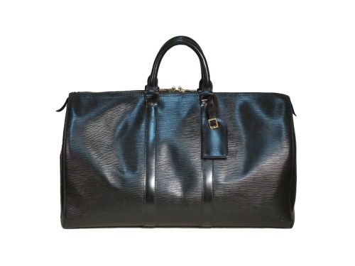 Louis Vuitton Black Epi Leather Keepall 45 Small Size Travel / Weekend Luggage (VI0973)