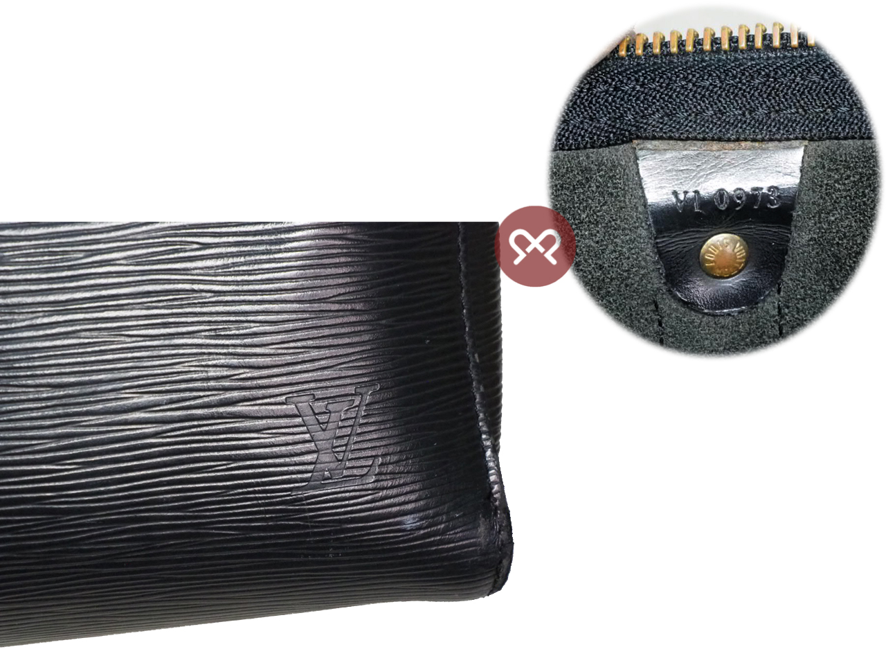 Louis Vuitton Black Epi Leather Keepall 45 Small Size Travel / Weekend Luggage (VI0973) - Image 3