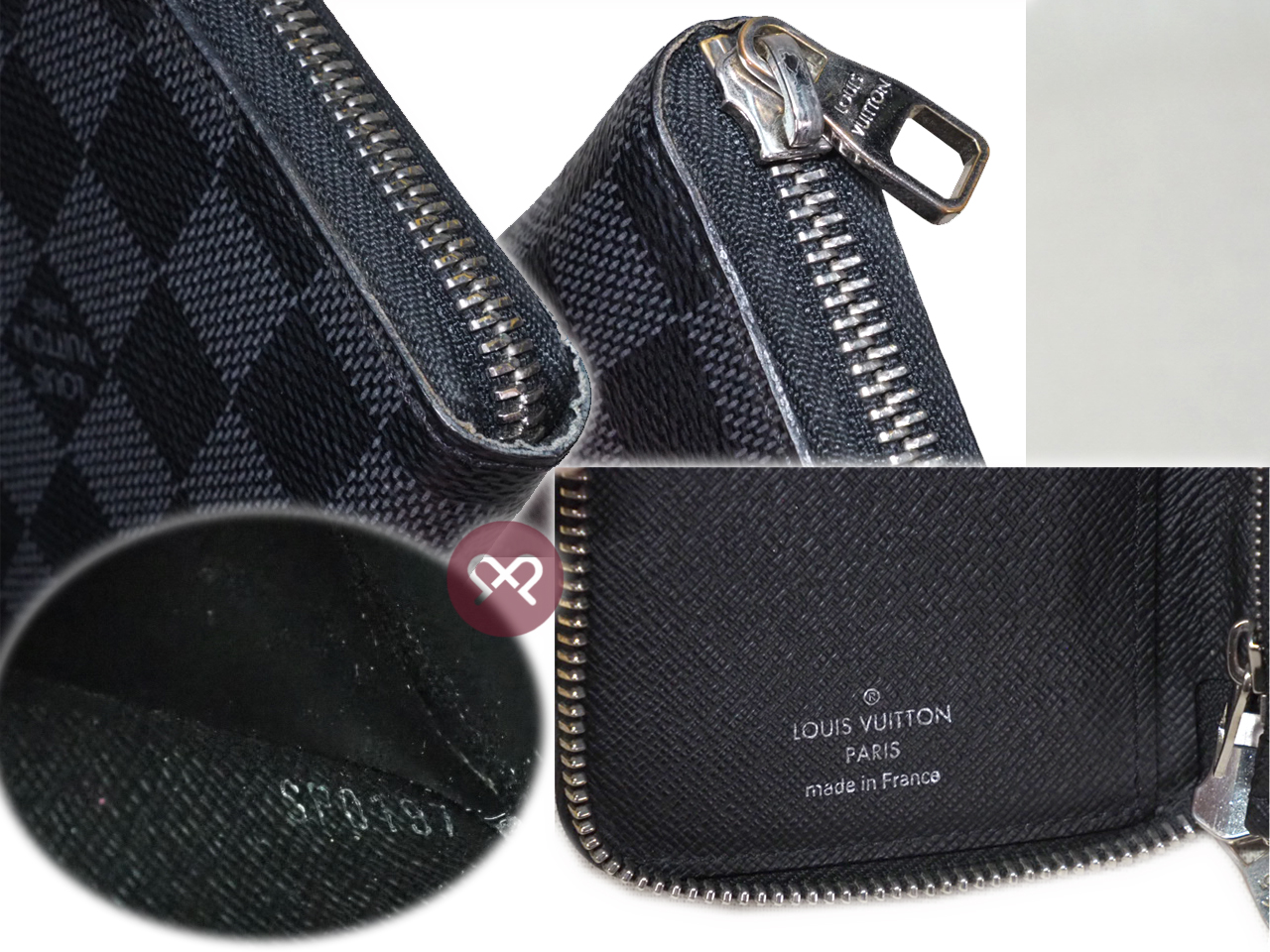 Louis Vuitton N61653 Damier Canvas Vasco Zippy Long Wallet (SP0197) - Image 4