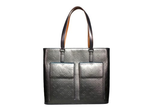 Louis Vuitton M55105 Wilwood Black/ Gray Monogram Matt Tote Bag (TH0013)