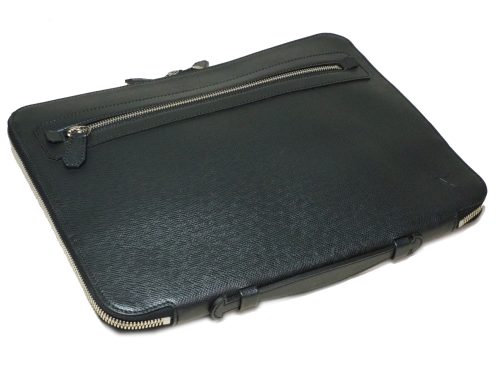 Louis Vuitton M32612 Black Ardoise Taiga Leather Vladimir Business Portfolio Bag