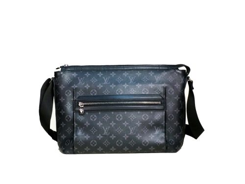 Louis Vuitton M44224 Black/ Grey Monogram Eclipse Odyssey MM Messenger Bag