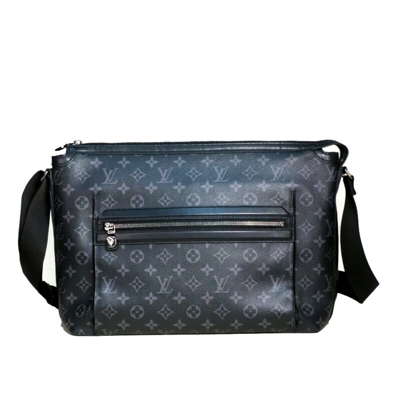 Louis Vuitton M44224 Black/ Grey Monogram Eclipse Odyssey MM Messenger Bag