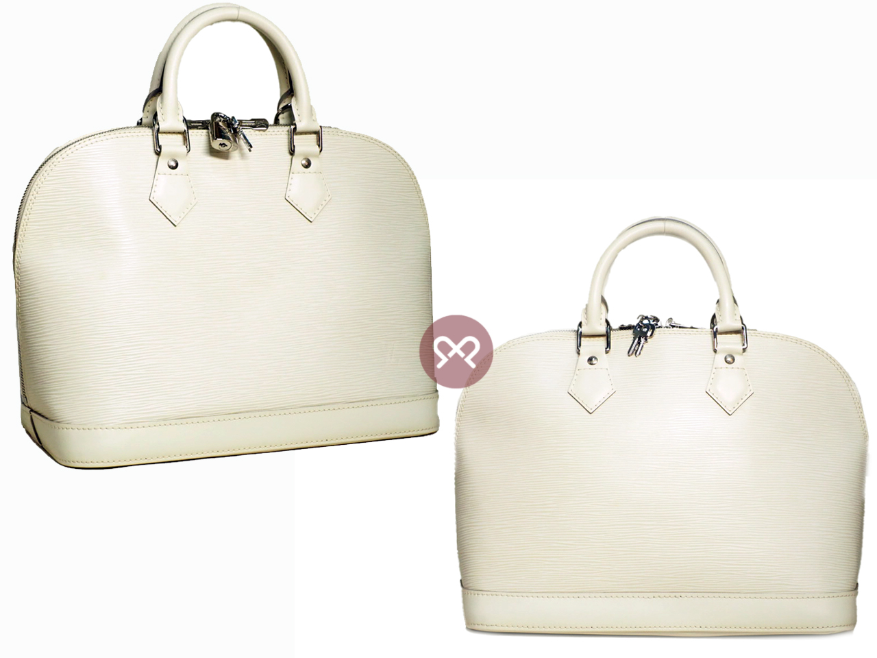 Louis Vuitton M5280J Ivory/ Vanilla Epi Leather Alma PM Tote Bag (FL3088) - Image 3