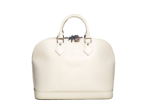 Louis Vuitton M5280J Ivory/ Vanilla Epi Leather Alma PM Tote Bag (FL3088)