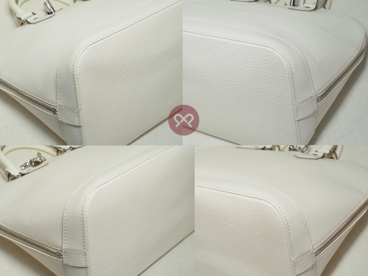 Louis Vuitton M5280J Ivory/ Vanilla Epi Leather Alma PM Tote Bag (FL3088) - Image 7
