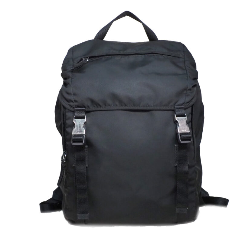 Prada 2VZ062 Black/ Nero Nylon and Saffiano Leather Montagna Backpack