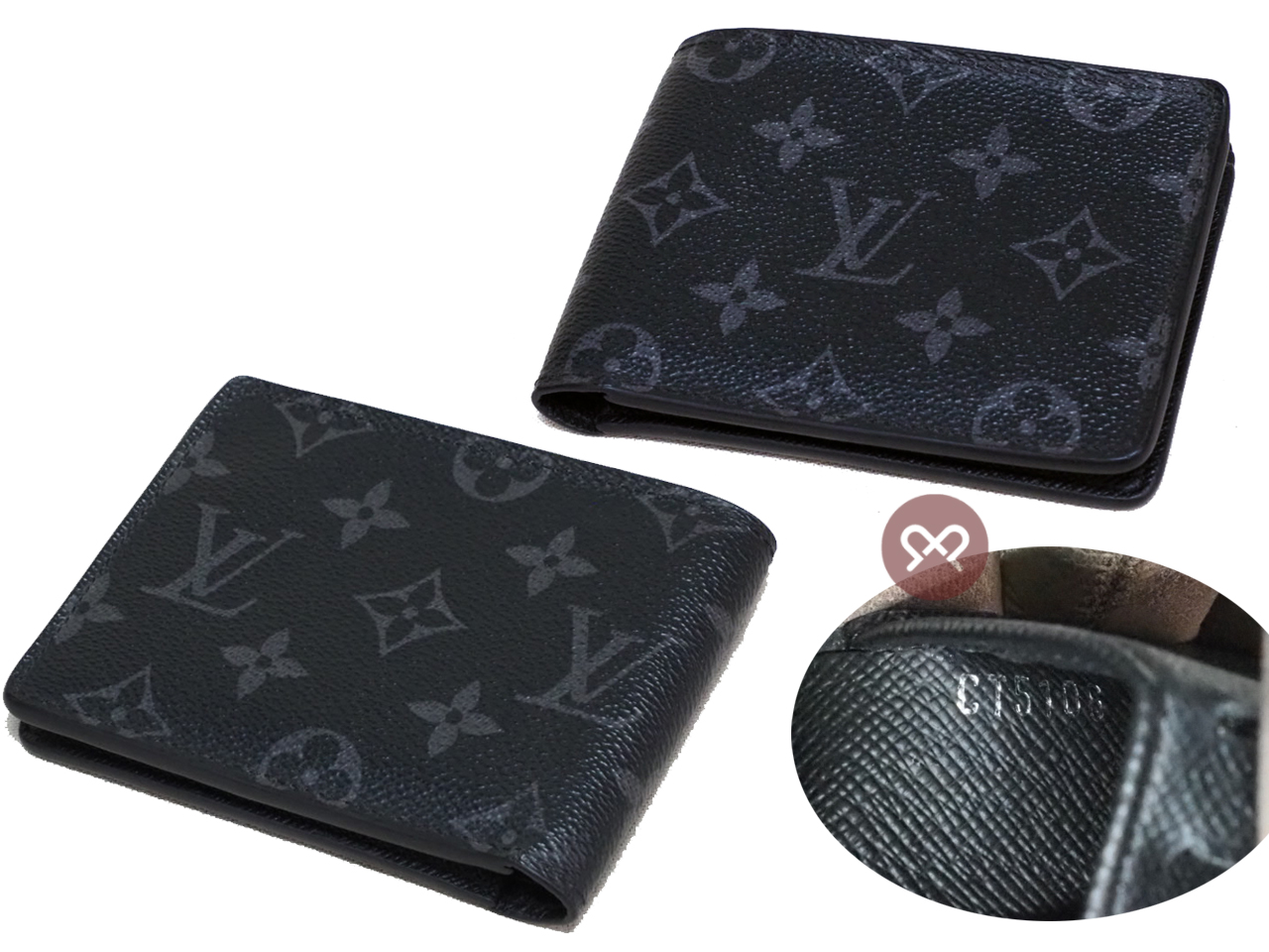 Louis Vuitton M61695 Black Monogram Elipsce Multiple Wallet (CT5108) - Image 2