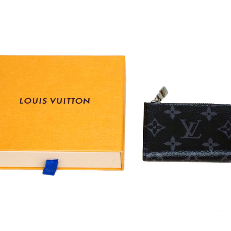 Louis Vuitton M63536 Monogram Eclipse Zippy Coin Purse Porte Monnaie Jour (RFID)