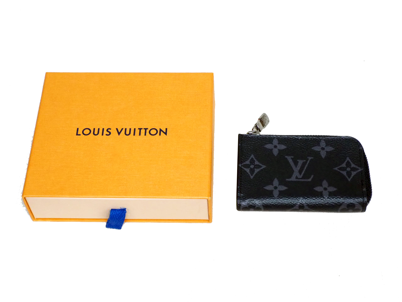 Louis Vuitton M63536 Monogram Eclipse Zippy Coin Purse Porte Monnaie Jour (RFID)
