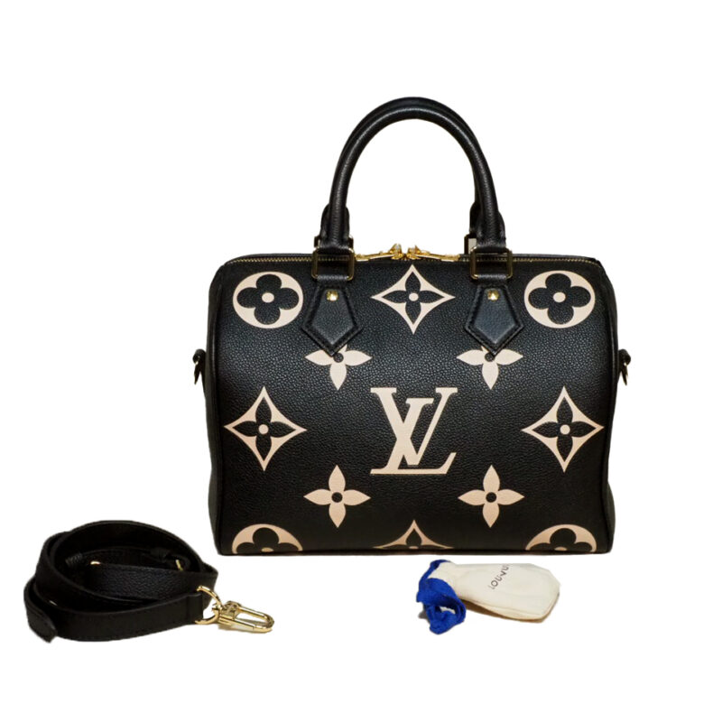 Louis Vuitton M58947 Speedy Bandoulière 25 Bicolour Monogram Empreinte leather (RFID)