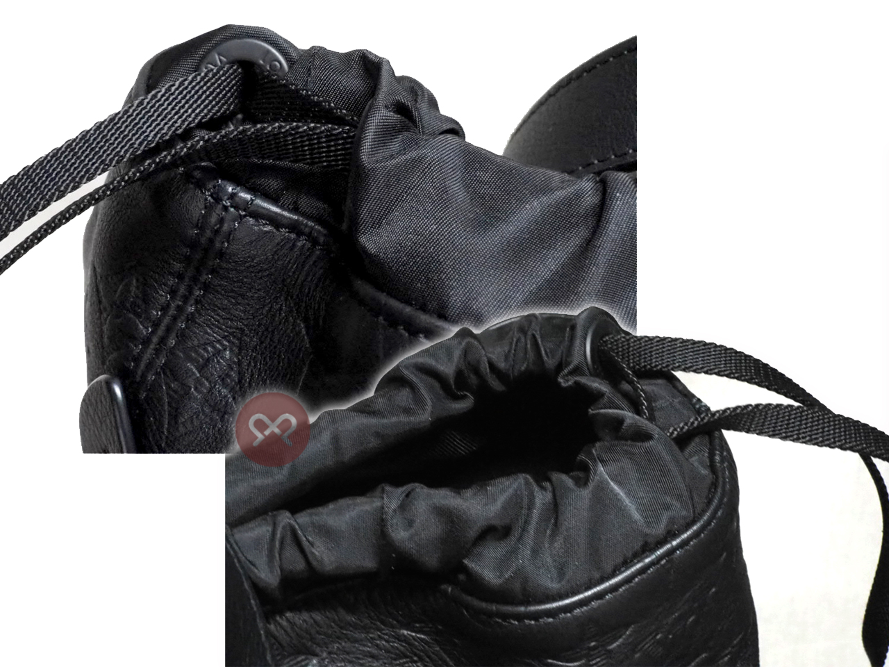Louis Vuitton M46554 Black Monogram Motif Embossed Helmet Bag/ Shopping Tote (RFID) - Image 7