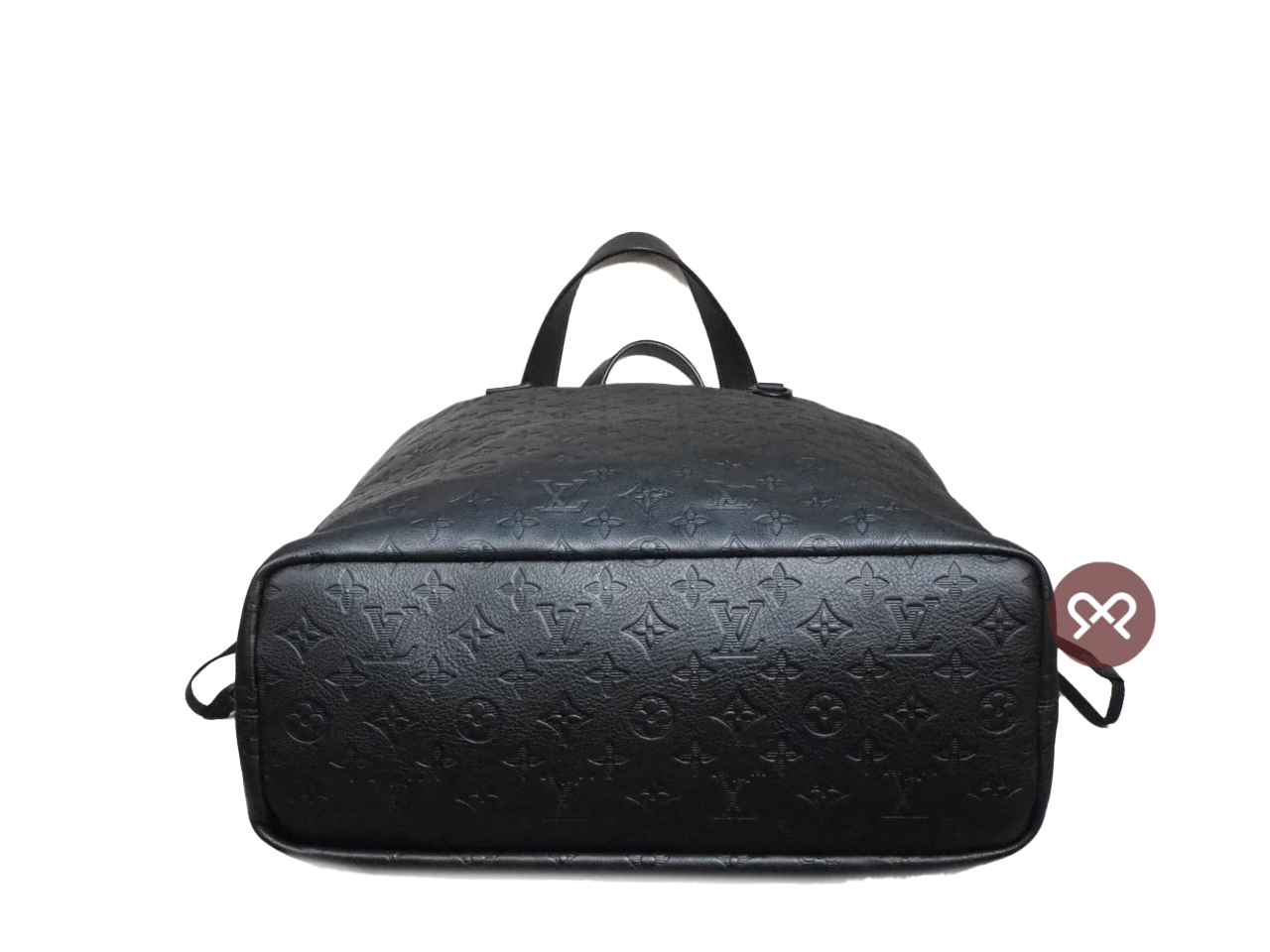 Louis Vuitton M46554 Black Monogram Motif Embossed Helmet Bag/ Shopping Tote (RFID) - Image 6
