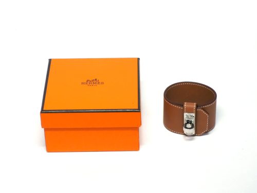 Hermes Kelly Twist Bracelet Palladium Hardware  U Stamp Size T2, Small Size