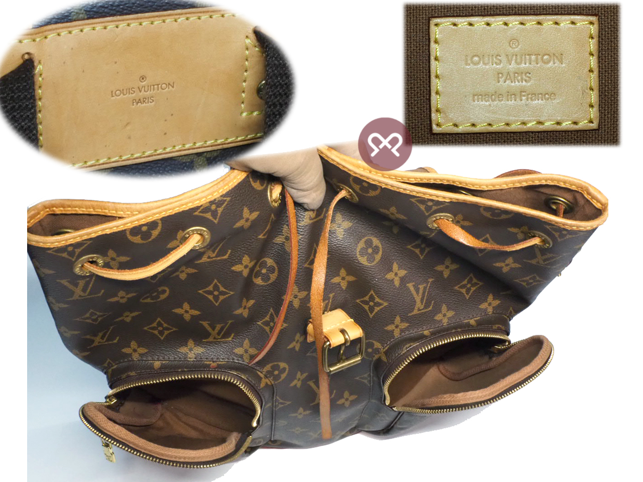 Louis Vuitton M40107 Monogram Canvas Sac A Dos Bosphore Backpack (FL1104) - Image 8