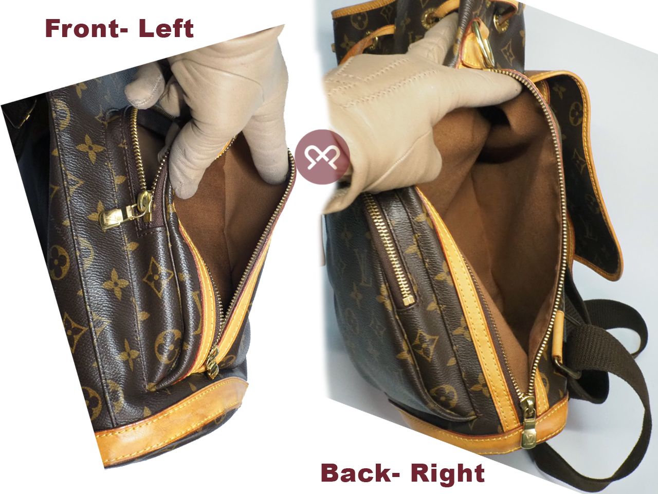 Louis Vuitton M40107 Monogram Canvas Sac A Dos Bosphore Backpack (FL1104) - Image 3