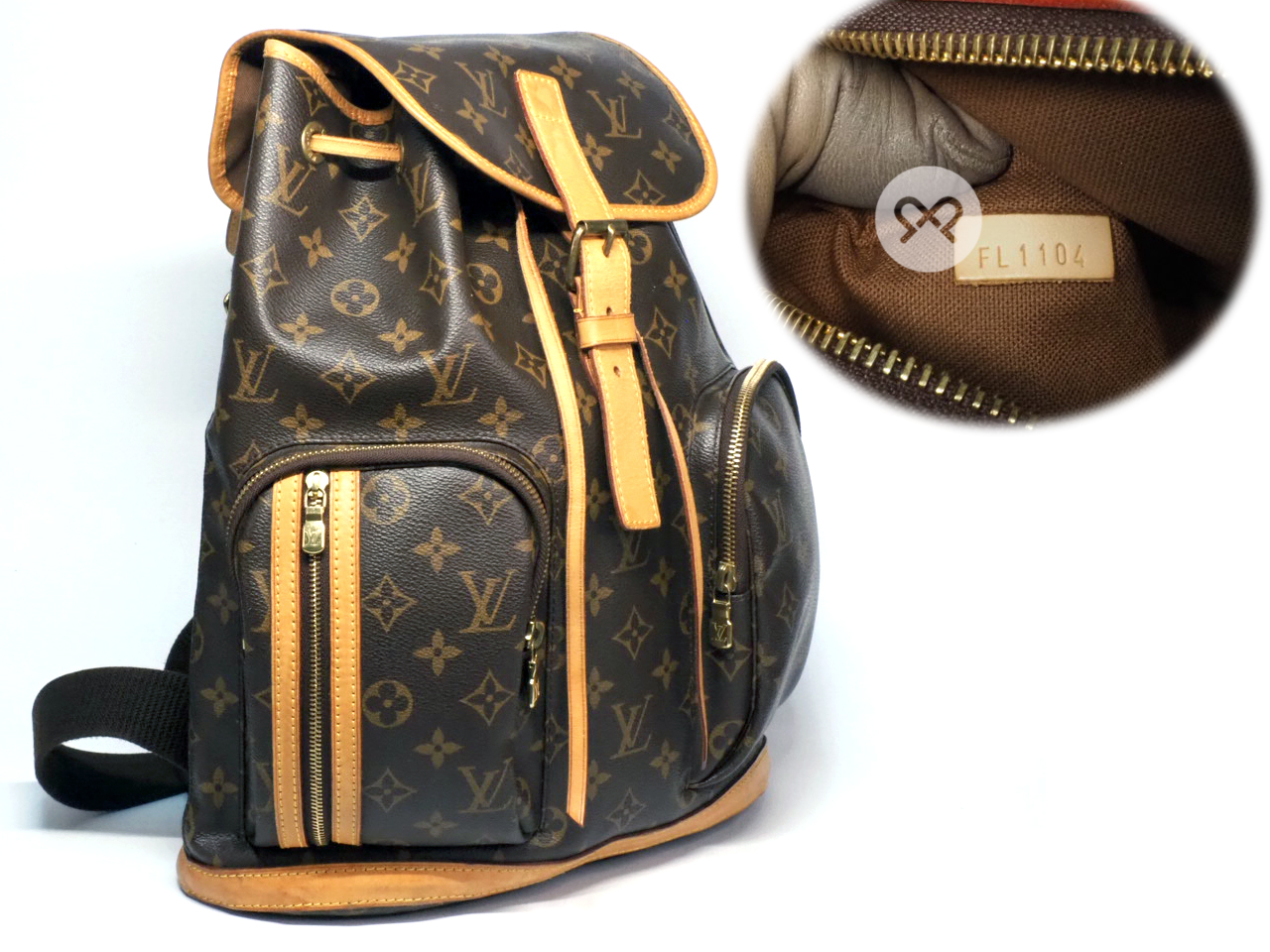 Louis Vuitton M40107 Monogram Canvas Sac A Dos Bosphore Backpack (FL1104) - Image 2
