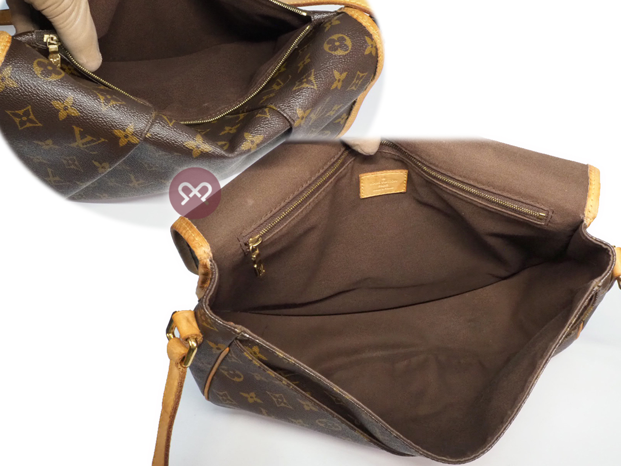 Louis Vuitton M40473 Monogram Canvas Menilmontant MM Messenger Bag (MI4191) - Image 9