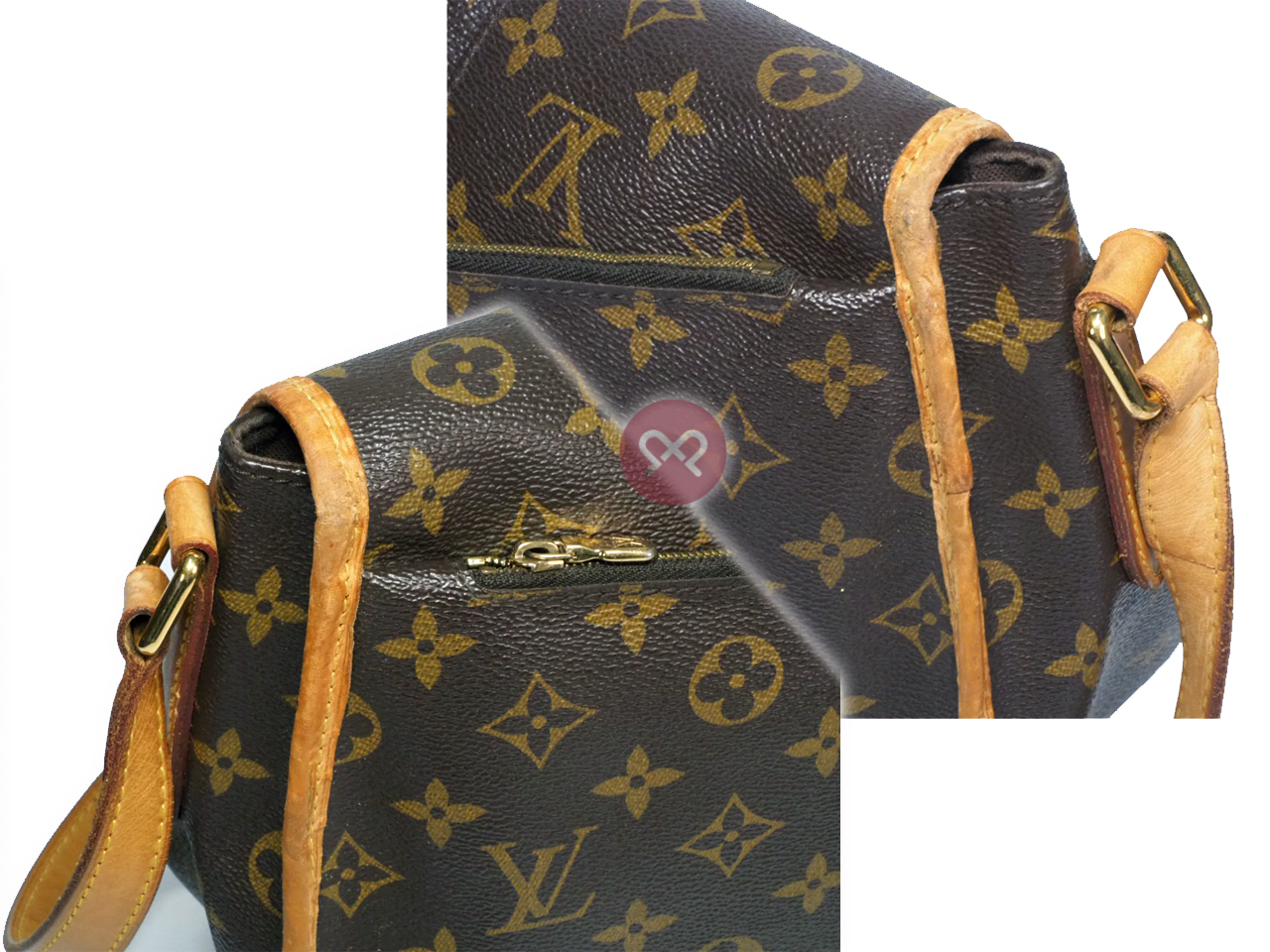 Louis Vuitton M40473 Monogram Canvas Menilmontant MM Messenger Bag (MI4191) - Image 6