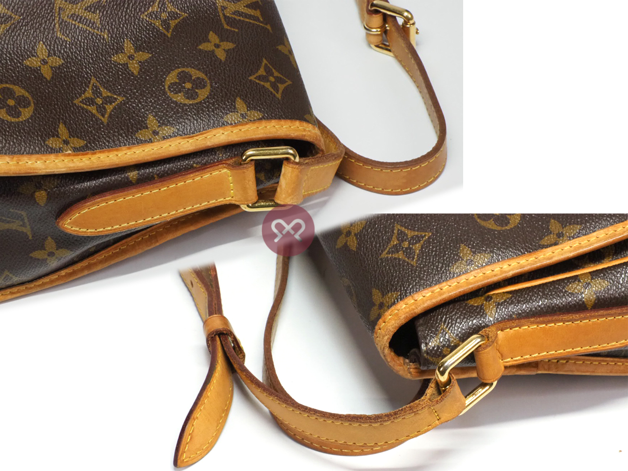 Louis Vuitton M40473 Monogram Canvas Menilmontant MM Messenger Bag (MI4191) - Image 7