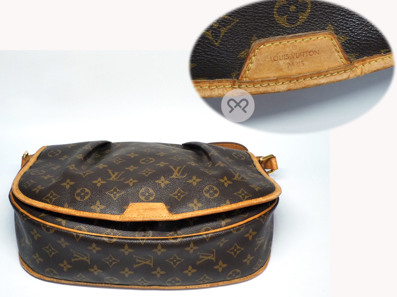 Louis Vuitton M40473 Monogram Canvas Menilmontant MM Messenger Bag (MI4191) - Image 4