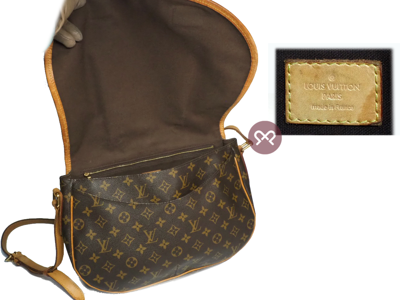 Louis Vuitton M40473 Monogram Canvas Menilmontant MM Messenger Bag (MI4191) - Image 5