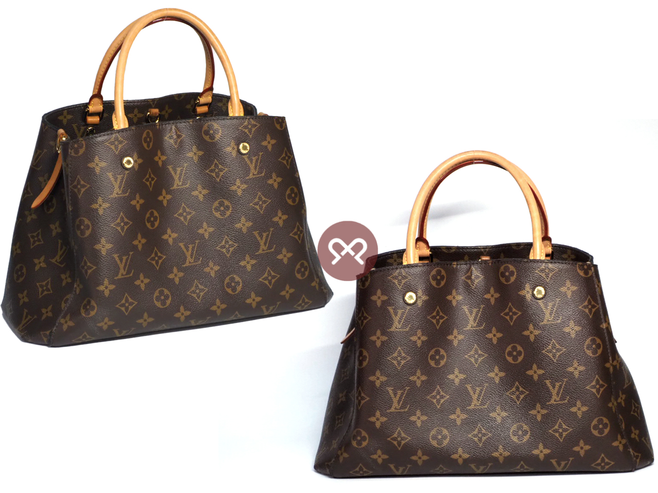 Louis Vuitton M41056 Monogram Canvas Montaigne MM 2-way Bag (CA3187) - Image 3