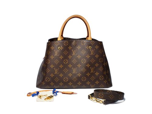 Louis Vuitton M41056 Monogram Canvas Montaigne MM 2-way Bag (CA3187)