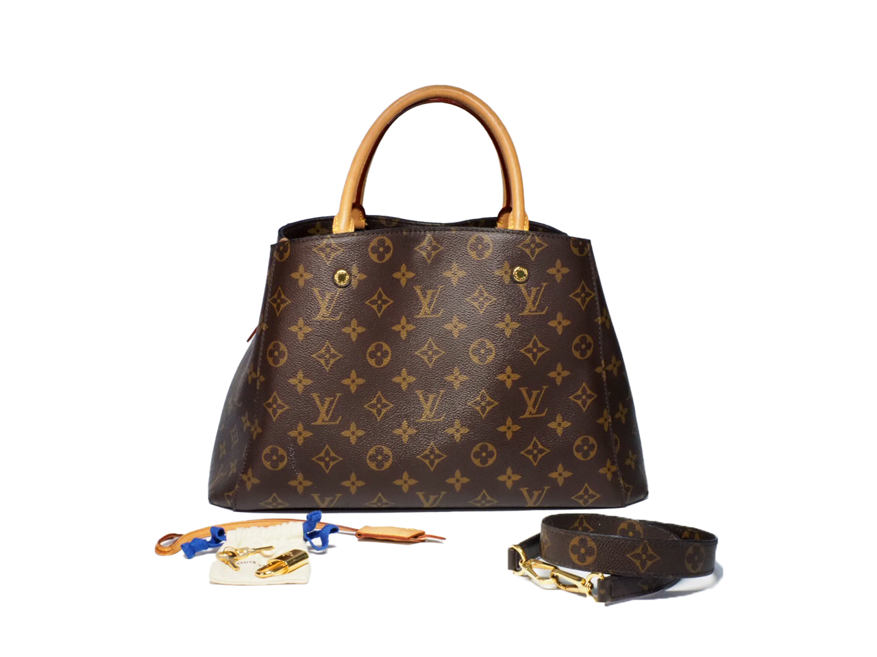 Louis Vuitton M41056 Monogram Canvas Montaigne MM 2-way Bag (CA3187)