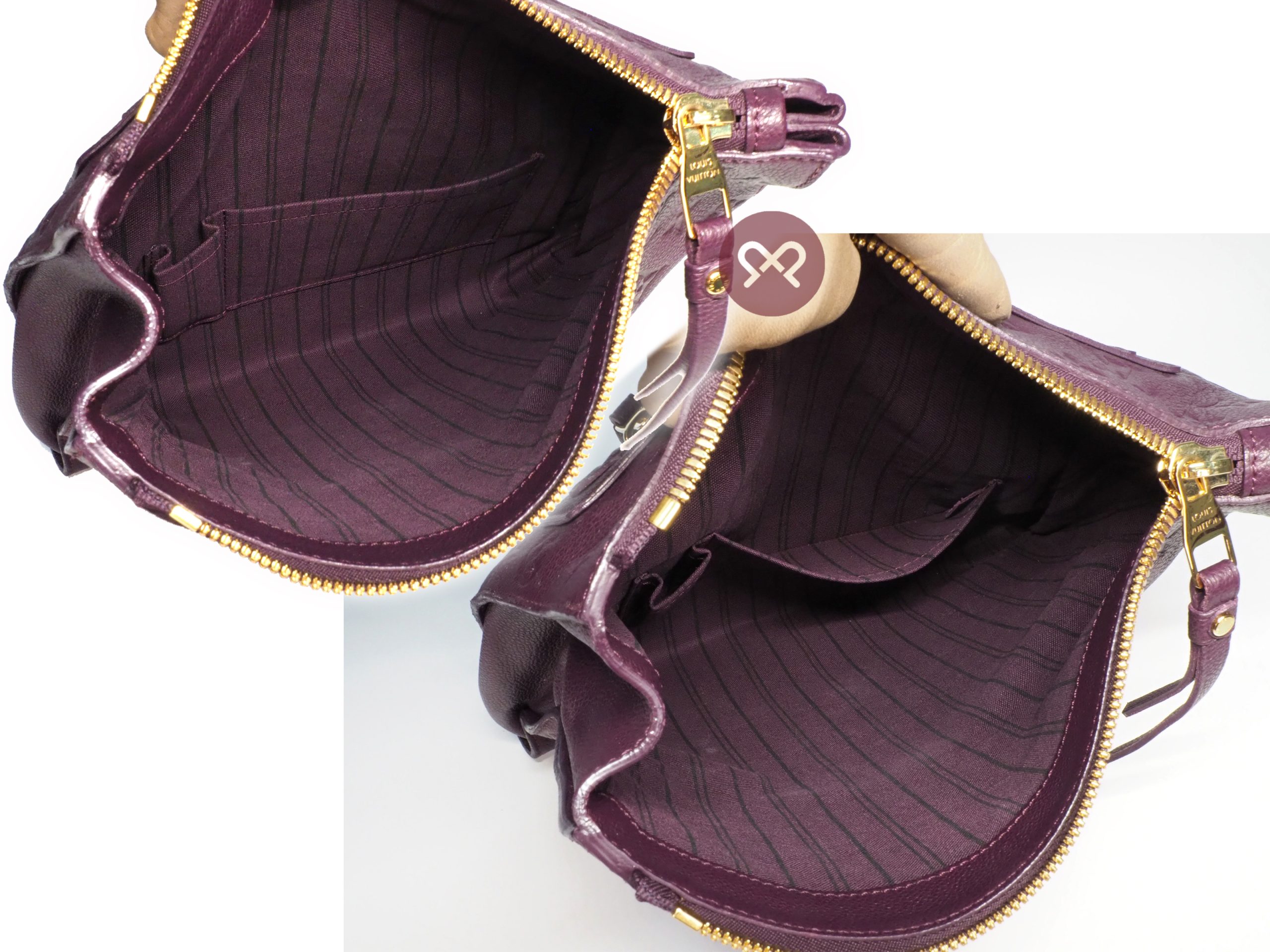 Louis Vuitton M93826 Monogram Empreinte Orchid Purple Petillante Clutch Bag (TR3181) - Image 9