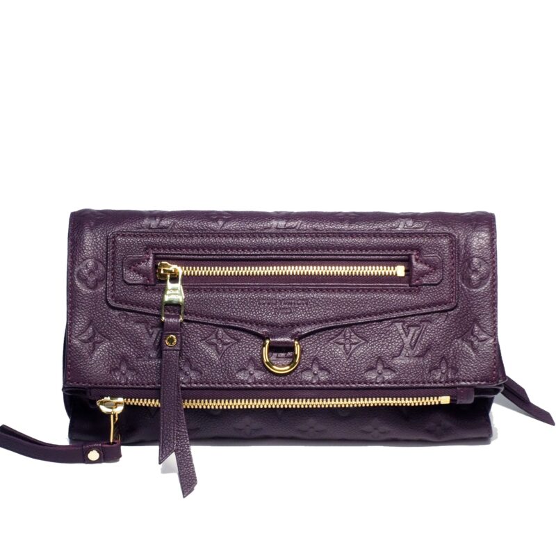 Louis Vuitton M93826 Monogram Empreinte Orchid Purple Petillante Clutch Bag (TR3181)