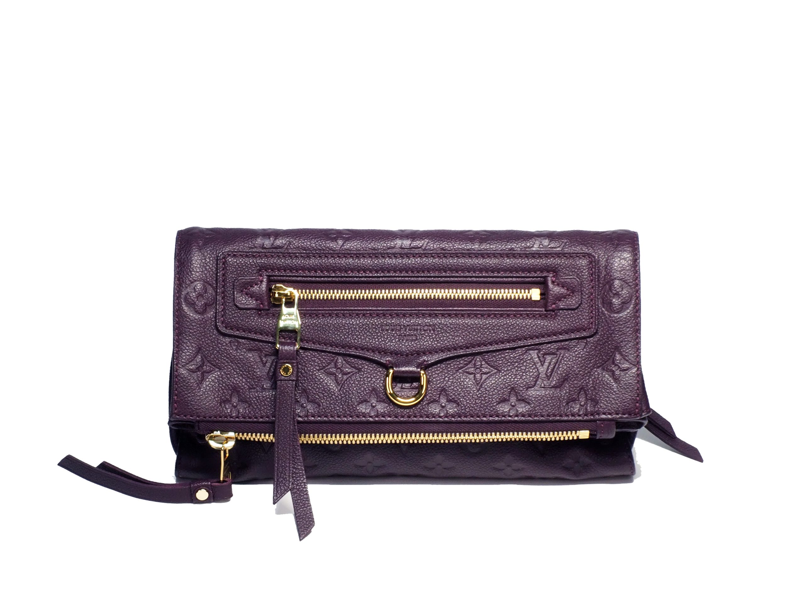 Louis Vuitton M93826 Monogram Empreinte Orchid Purple Petillante Clutch Bag (TR3181)