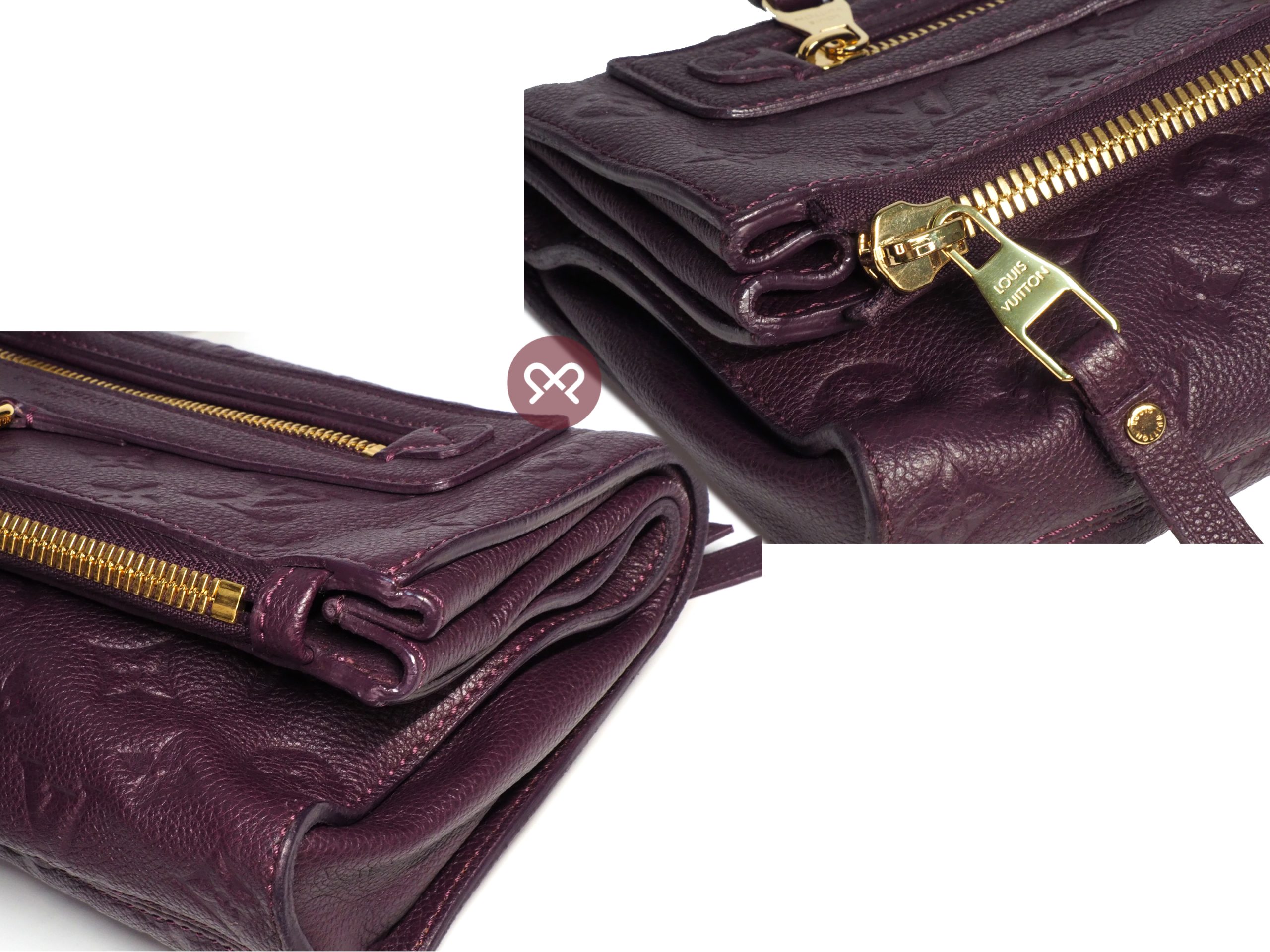 Louis Vuitton M93826 Monogram Empreinte Orchid Purple Petillante Clutch Bag (TR3181) - Image 7