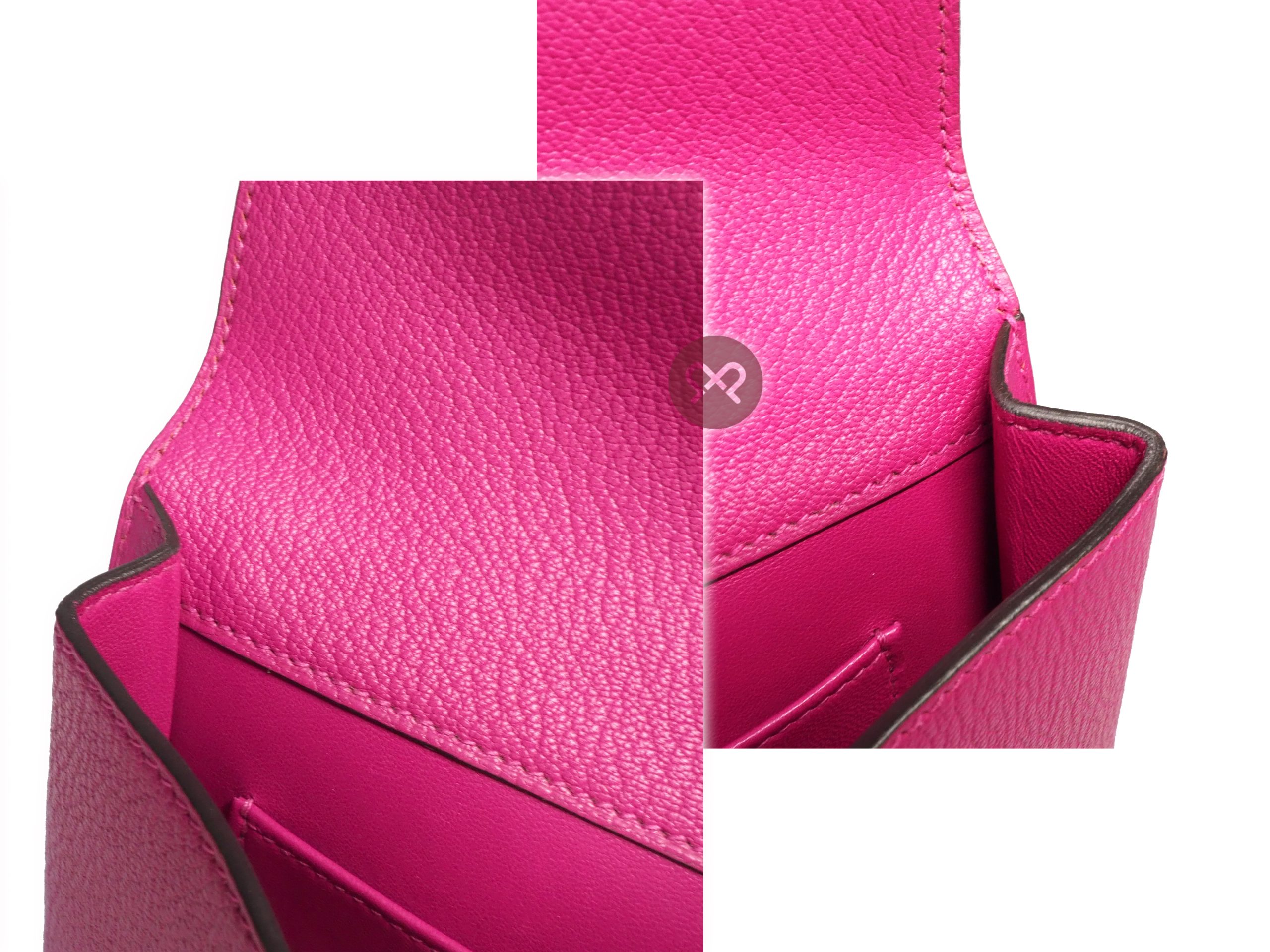 Hermes Cinhentic Poupre in Chevre Mysore Leather Clutch A Stamp Palladium hardware - Image 6