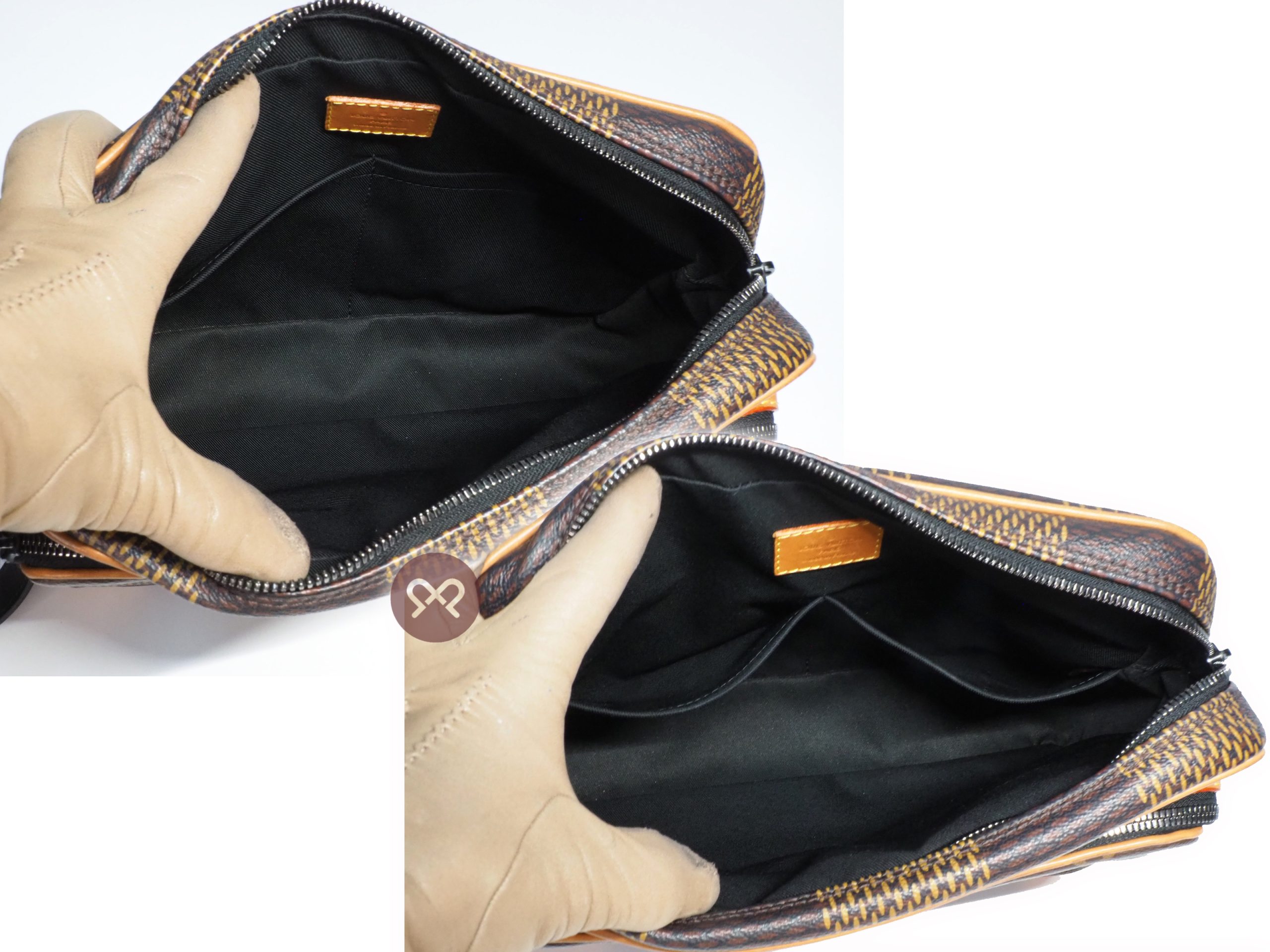 Louis Vuitton N40359 Giant Damier Ebene Nigo Nil Messenger Bag (RI4210) - Image 6