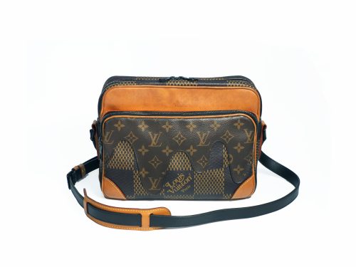 Louis Vuitton N40359 Giant Damier Ebene Nigo Nil Messenger Bag (RI4210)