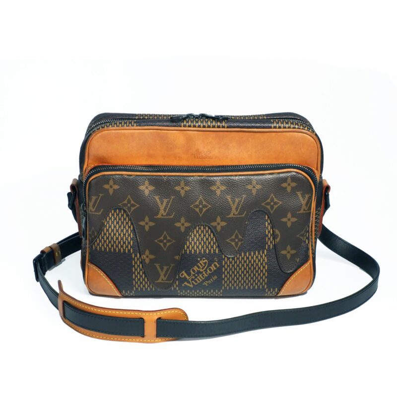 Louis Vuitton N40359 Giant Damier Ebene Nigo Nil Messenger Bag (RI4210)