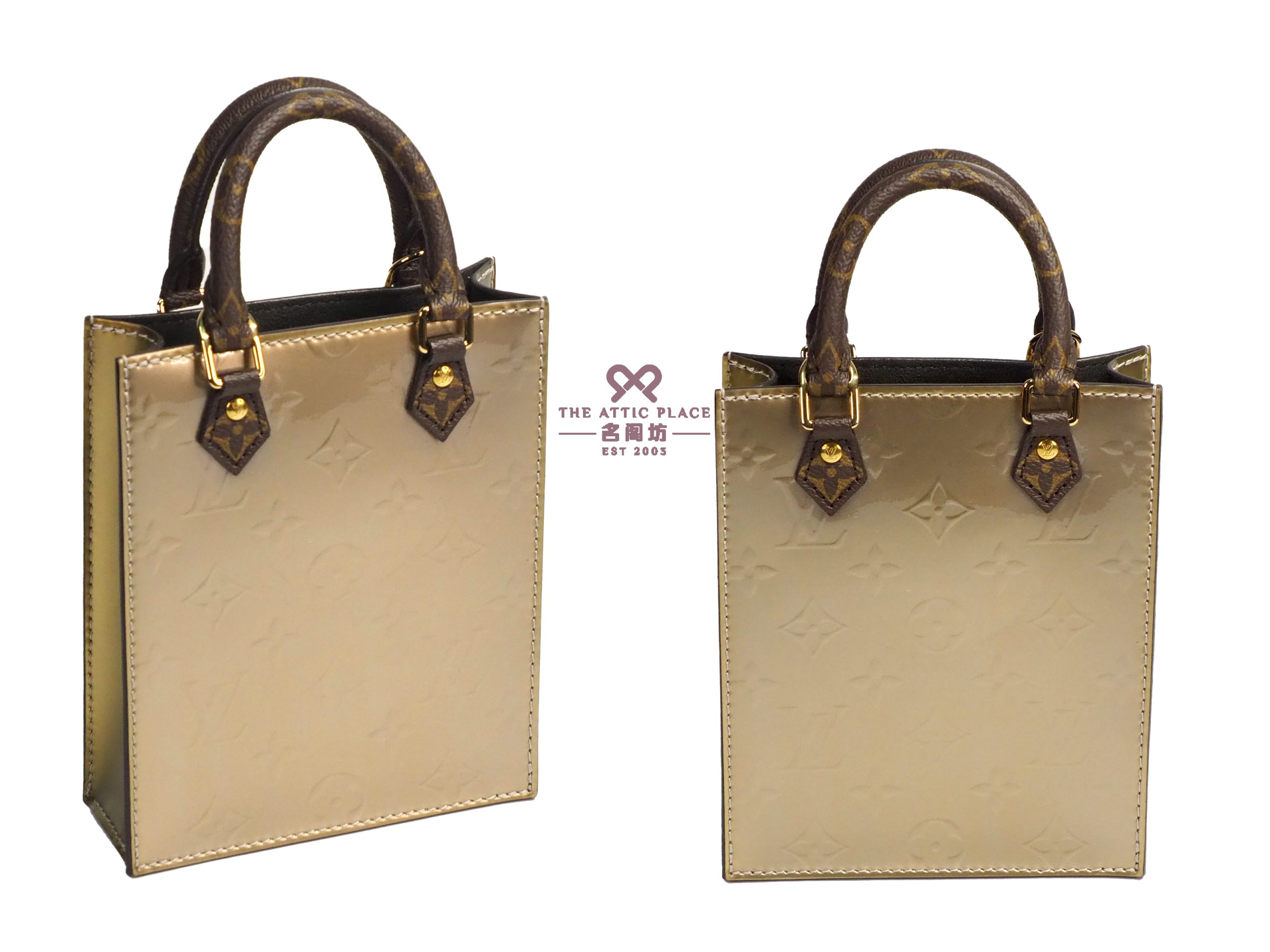Louis Vuitton M90564 Monogram Vernis Petit Sac Plat 2-way Bag (RFID) - Image 4