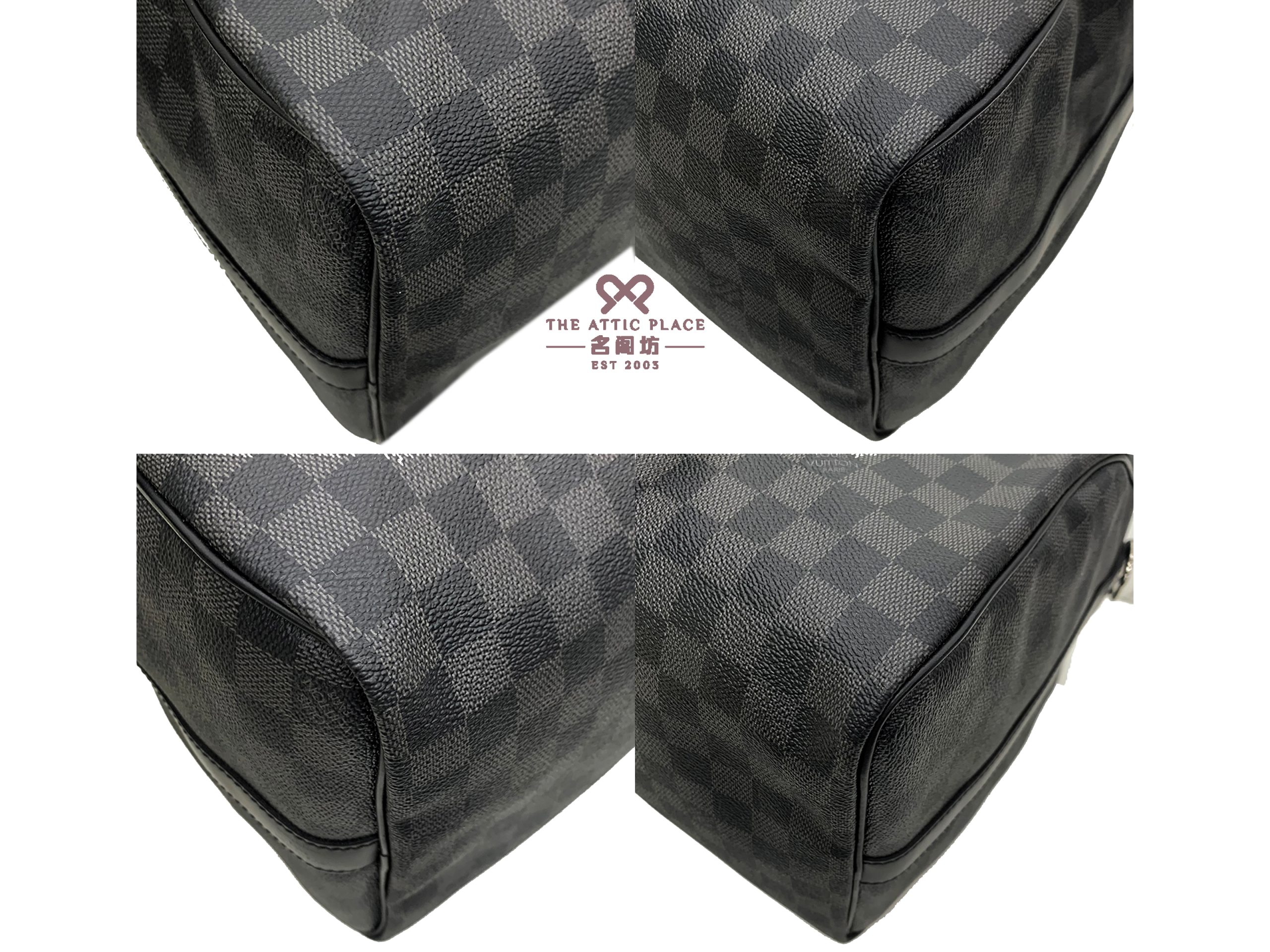 Louis Vuitton N41418 Damier Graphite Keepall 45 Bandouliere with Shoulder Strap (MB1103) - Image 6